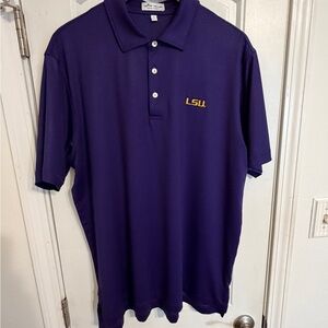 Peter Millar Purple LSU Performance Polo Shirt